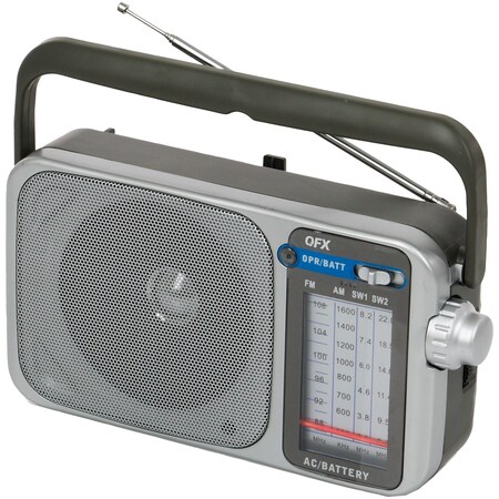 Qfx Retro AM/FM/SW1 and SW2 Portable Radio R-24